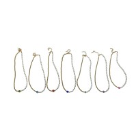 Lot de 35 colliers perles et Oeil de Ste Lucie